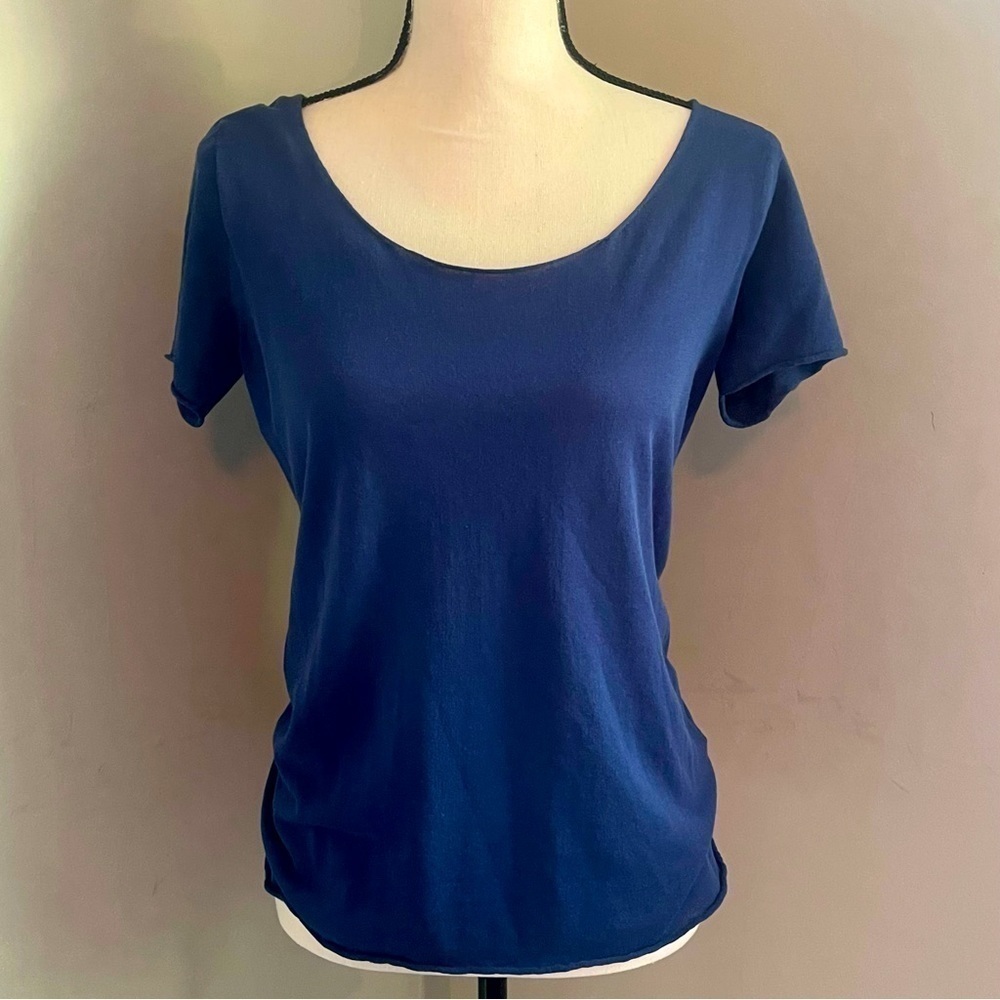 Agnona for Bergdorf Goodman | Blue Cotton Top | EU44​